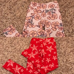 ( Bundle of 2 ) LuLaRoe S/M leggings - Toddler